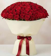Букет 101 Красная роза Милано в Ольгино