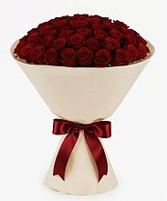 Букет 101 Бордовая роза Блэк Бакарра в Ольгино