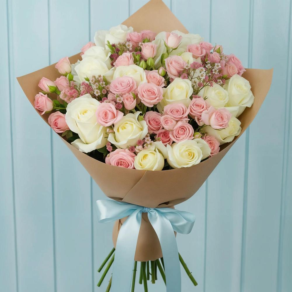 Букет цветов из: Розы в Ольгино