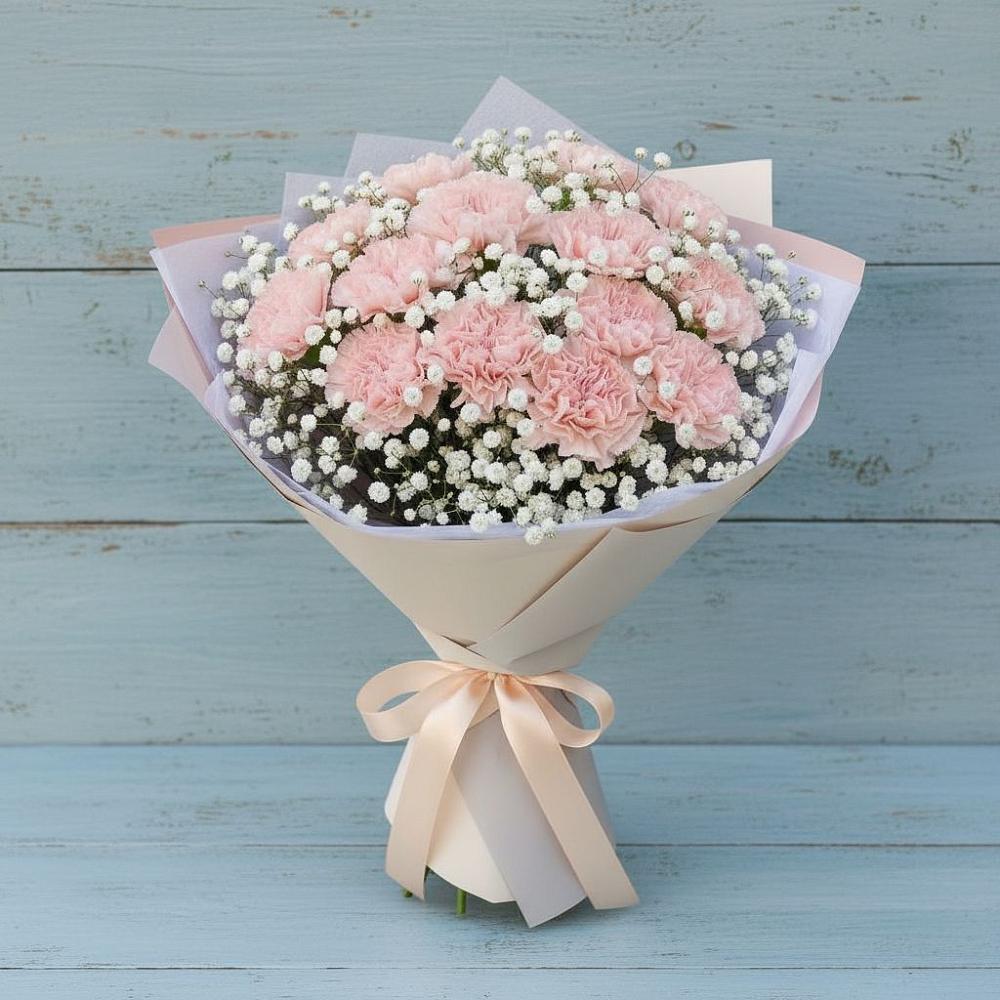 Букет цветов из: Гвоздики в Ольгино