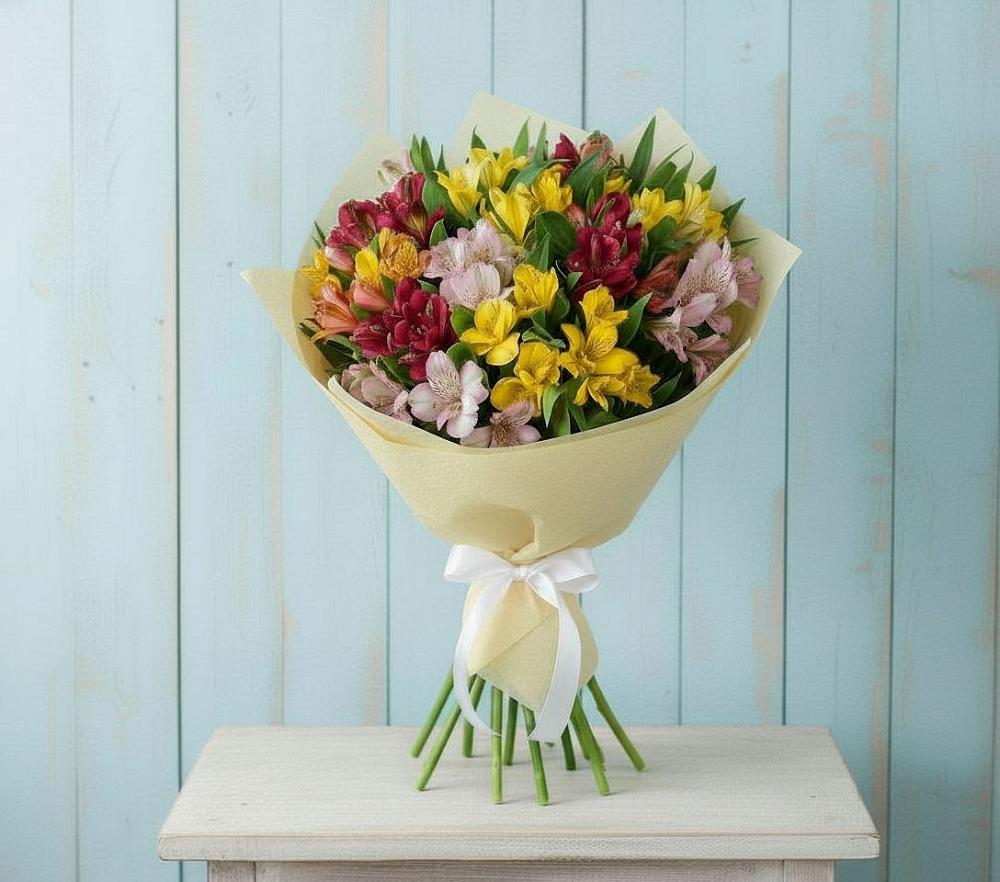 Букет цветов из: Альстромерии в Ольгино