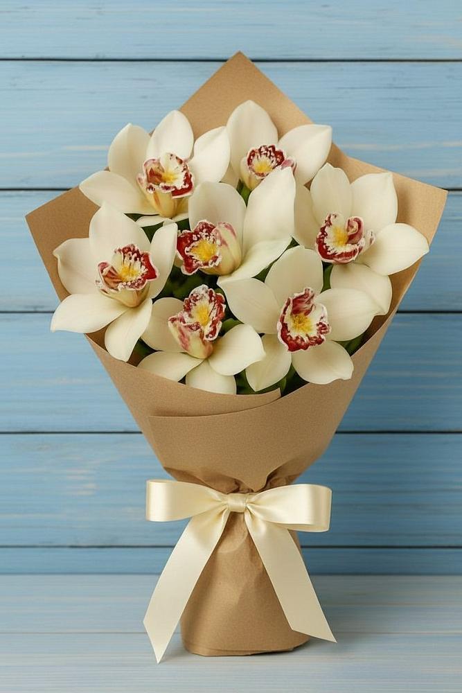 Букет цветов из: Орхидеи и Розы в Ольгино