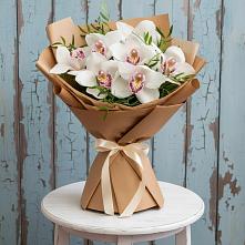 Букет цветов из:  Орхидеи и Розы #REPLACE_PRED# Ольгино
